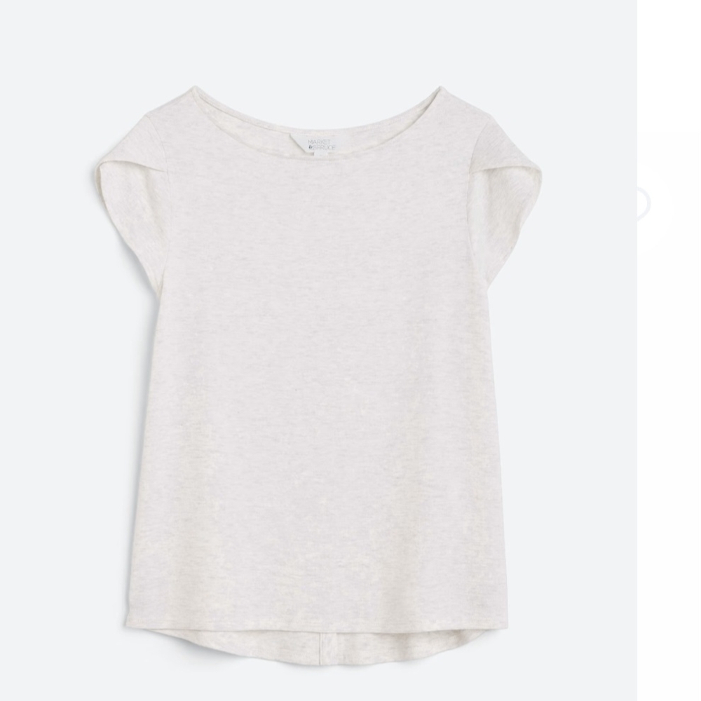 White Knit Tee